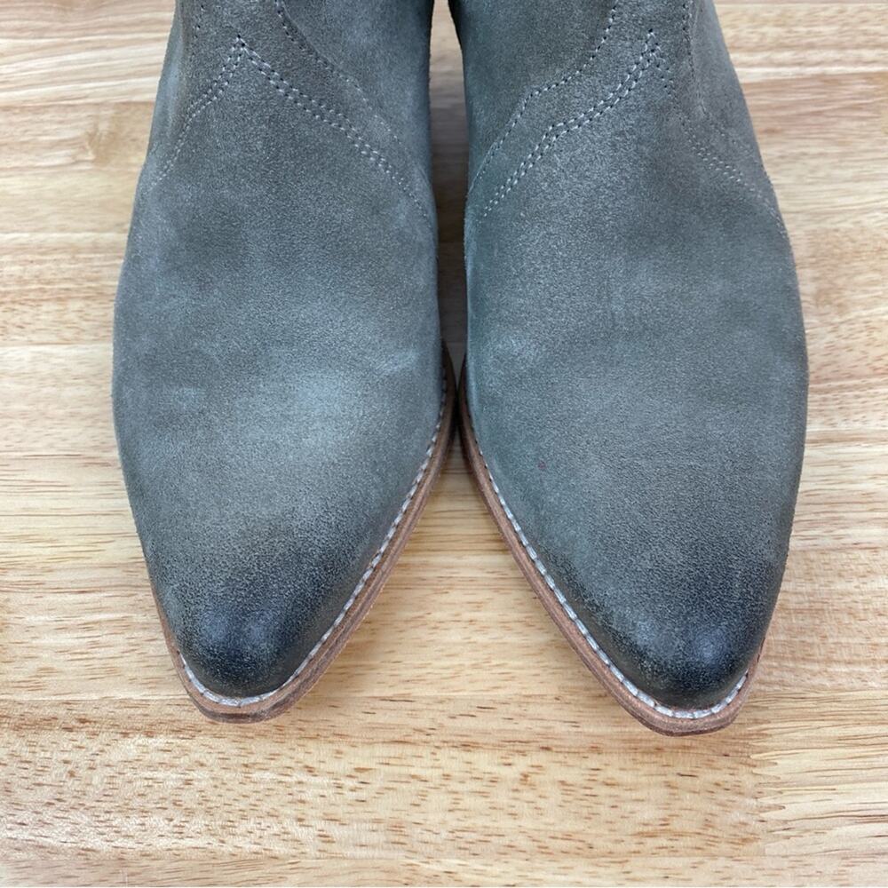 Free People Beige Gray New Frontier Chelsea Western Cowboy Boots Sz.39(US 8.5) - Picture 5 of 14